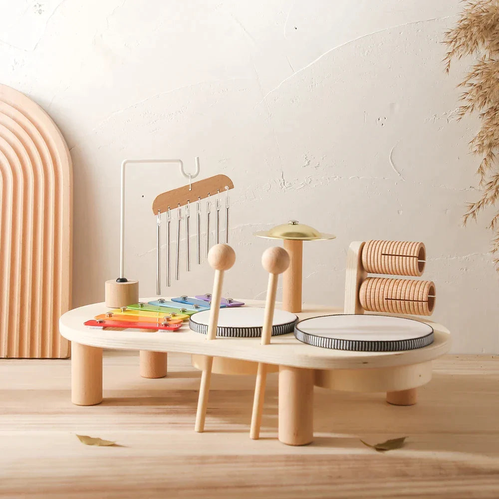 Instrumento Musical Infantil Montessori - Bateria - Ama Mamma