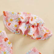 Biquini Infantil Floral Dupla Face - 3Pçs - Ama Mamma