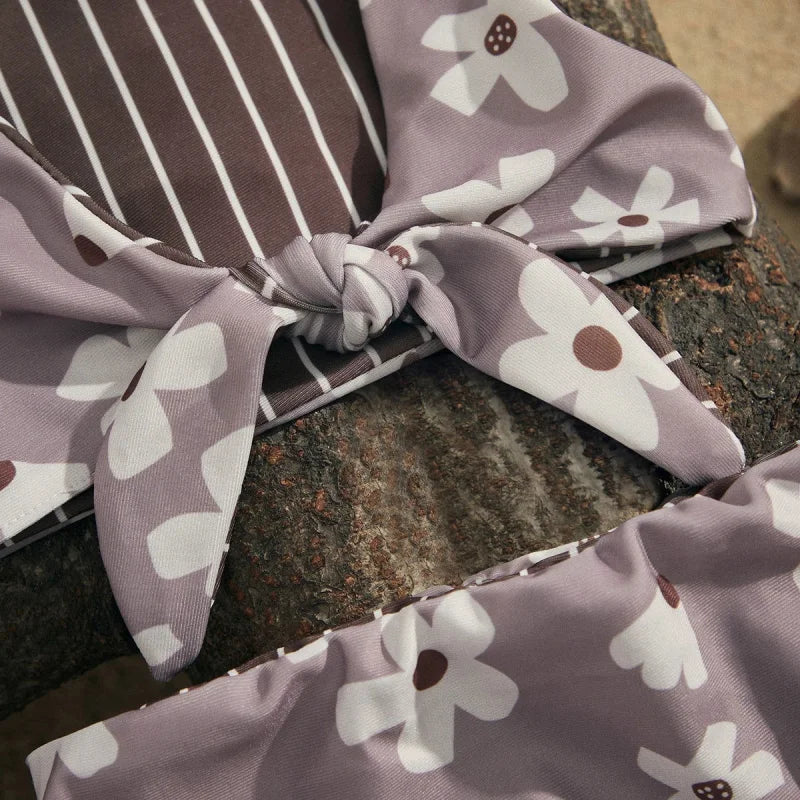 Biquini Floral Margarete Hot Pant e Top Ama Mamma - Ama Mamma