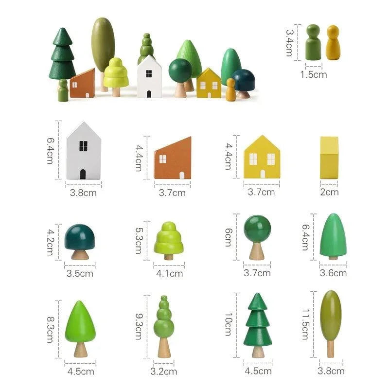 Blocos de Madeira Montessorianos Ama Mamma - Ama Mamma