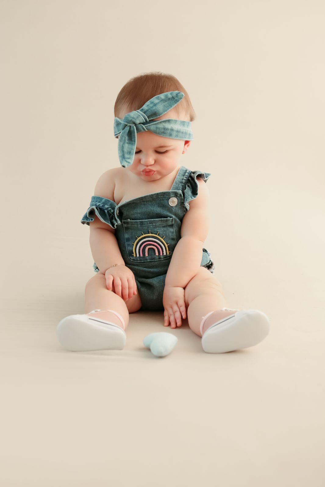 Body Baby Jeans Feminino Arco Íris - Ama Mamma
