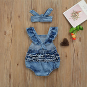Body Baby Jeans Feminino Arco Íris - Ama Mamma