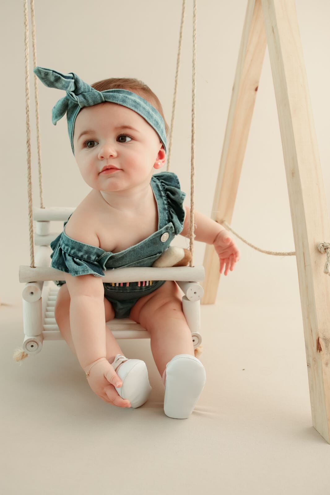 Body Baby Jeans Feminino Arco Íris - Ama Mamma