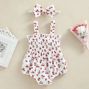 Body Feminino Infantil Estampado + Faixa de Cabelo | 0-18 Meses - Ama Mamma