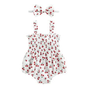 Body Feminino Infantil Estampado + Faixa de Cabelo | 0-18 Meses - Ama Mamma