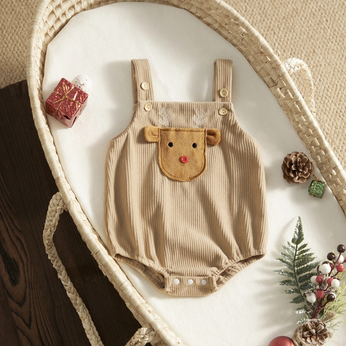 Body Infantil Natal Alce Encantador - Ama Mamma