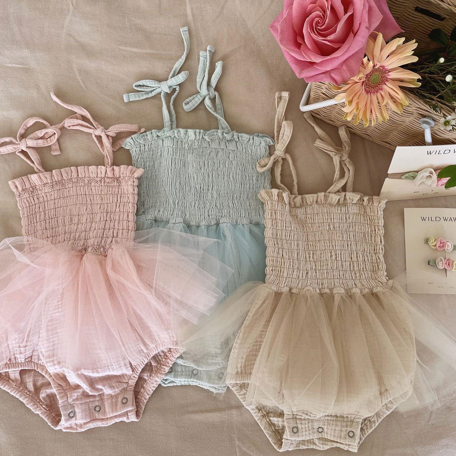 Body Vestido Tutu Com Laço - Ama Mamma