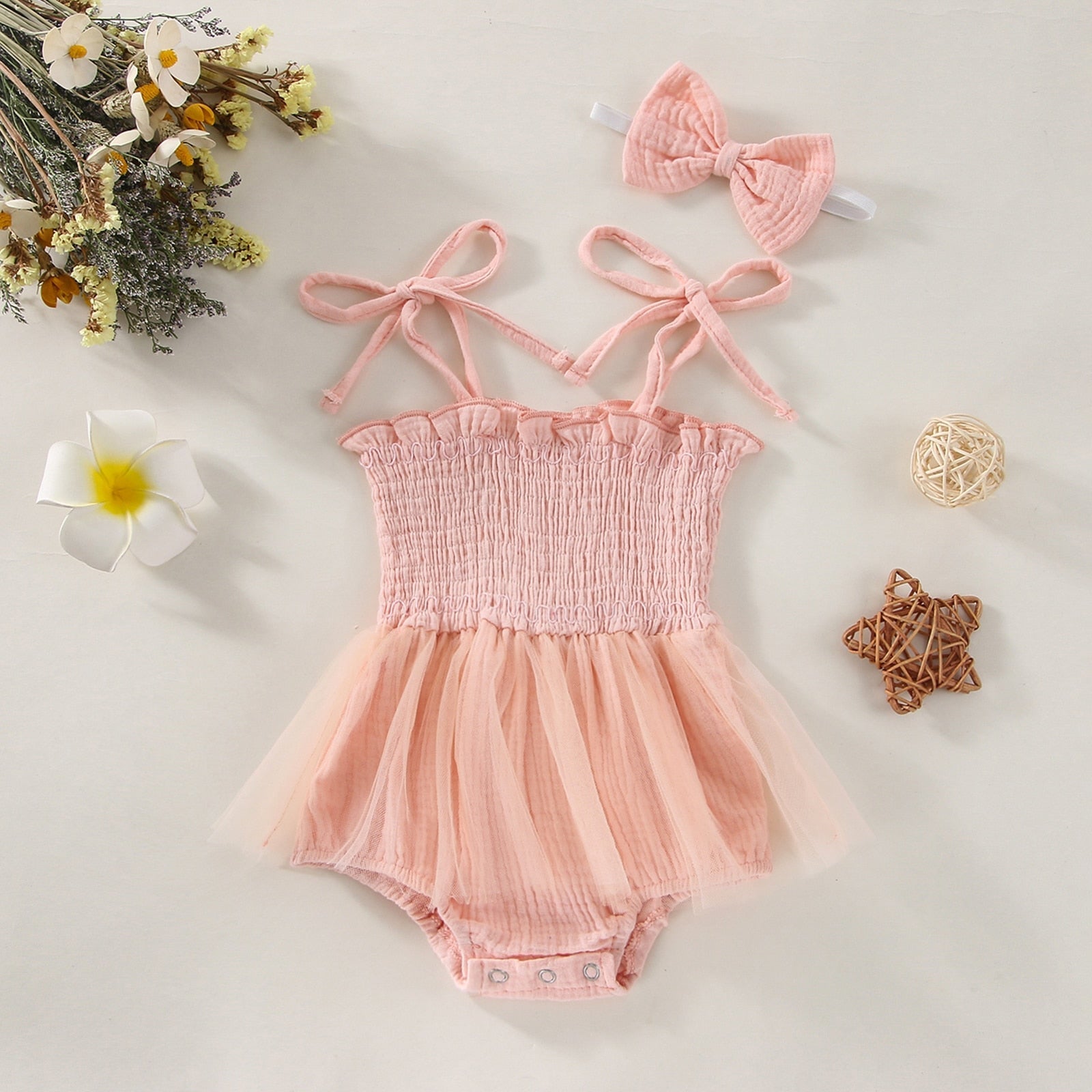 Body Vestido Tutu Com Laço - Ama Mamma