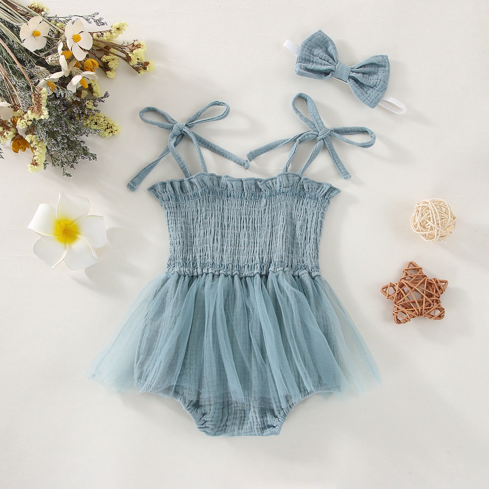 Body Vestido Tutu Com Laço - Ama Mamma