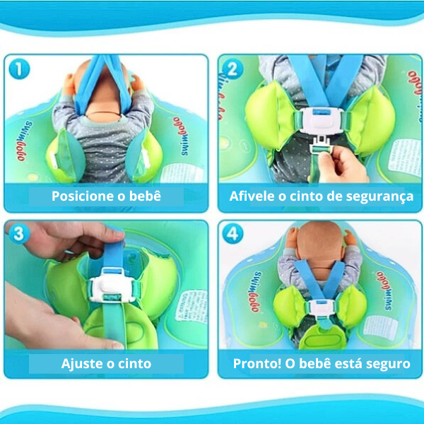 Boia de Piscina para Bebê com Cobertura Proteção UV - Ama Mamma