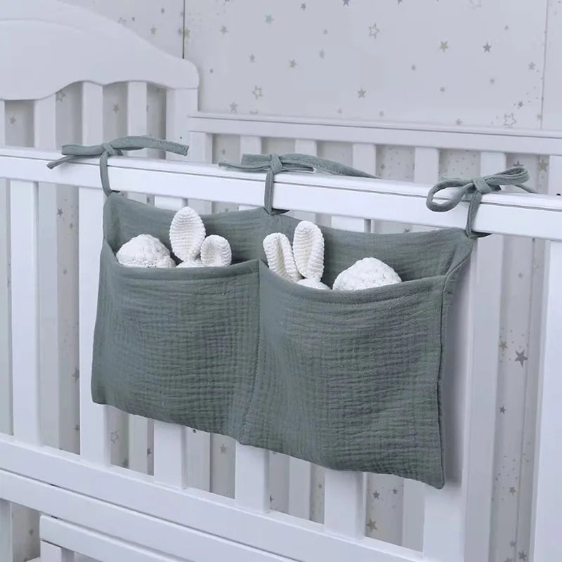 Bolsa de Algodão Organizadora para Berço de Bebês - Ama Mamma