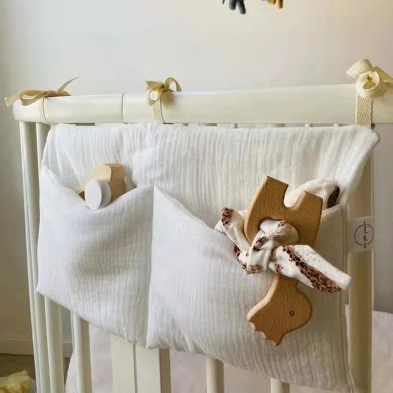 Bolsa de Algodão Organizadora para Berço de Bebês - Ama Mamma
