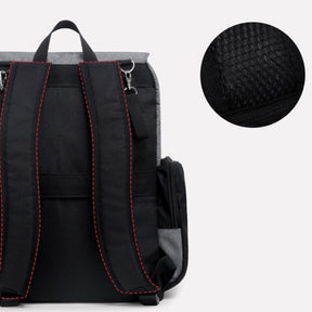 Mochila Bolsa Maternidade Cinza/Preta - Ama Mamma