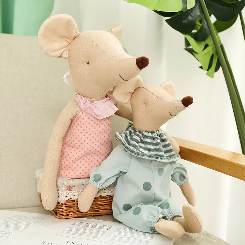Boneca de Pelucia Infantil Mouse Family - Ama Mamma
