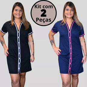 Conjunto de 2 Pijamas Amamentação Americano Luxo - Ama Mamma