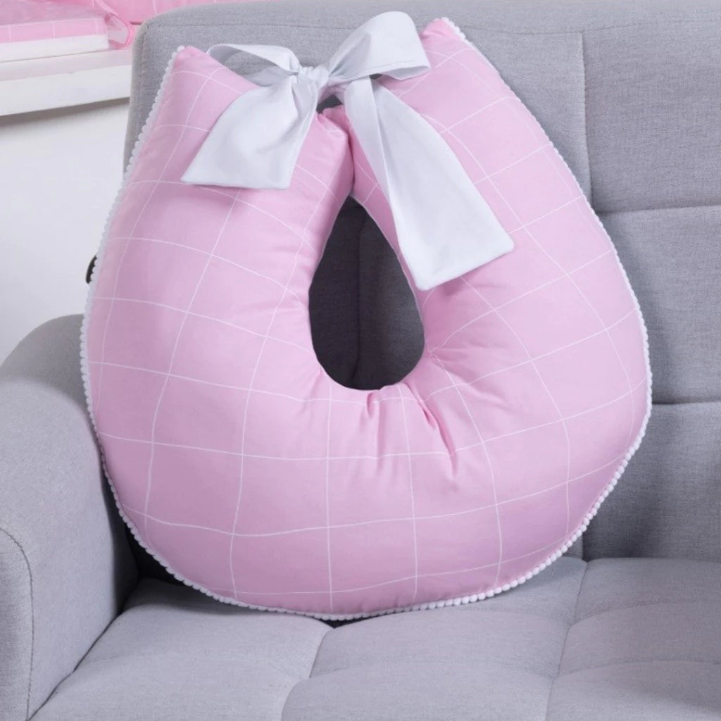 Almofada de Amamentação com Laço 100% Algodão com Zíper - Ama Mamma