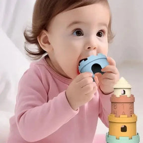 Brinquedo Educacional Empilhável de Silicone Ama Mamma - Ama Mamma