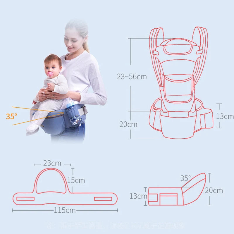Canguru Ergonômico para Bebês 1-18 Meses - Ama Mamma - Ama Mamma