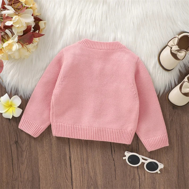 Casaco Tricô Margarida Infantil Feminino - Ama Mamma