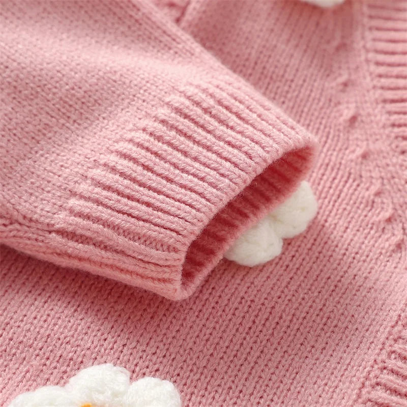 Casaco Tricô Margarida Infantil Feminino - Ama Mamma