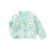 Casaco Tricô Margarida Infantil Feminino - Ama Mamma