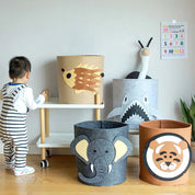 Cesto Organizador Infantil Animais Para Brinquedos e Roupas - Ama Mamma
