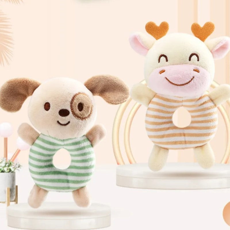 Chocalho de Pelúcia para Bebê Bichinhos - Ama Mamma