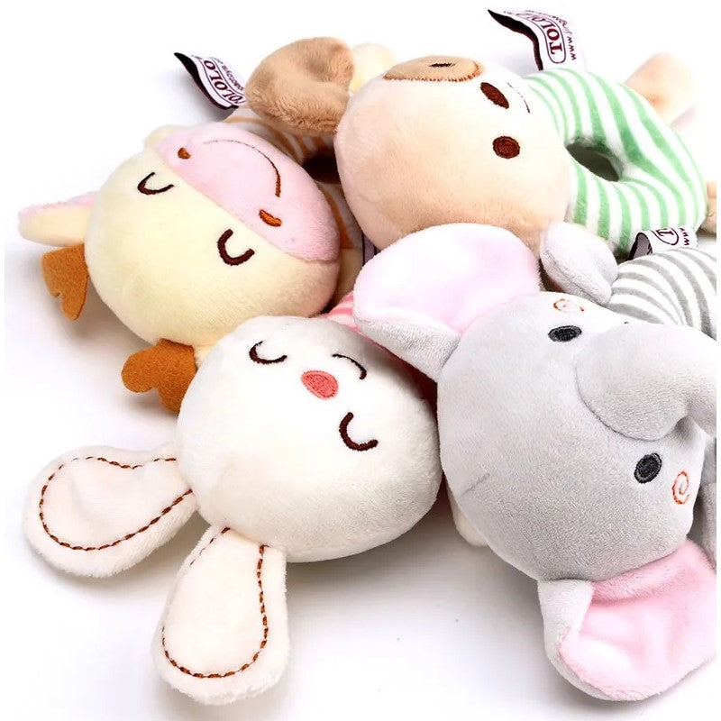 Chocalho de Pelúcia para Bebê Bichinhos - Ama Mamma