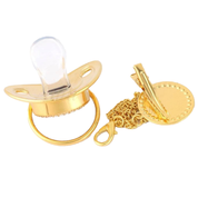 Chupeta Personalizada + Prendedor Premium Brinde - Dourada - Ama Mamma