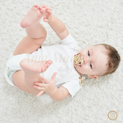 Chupeta Personalizada + Prendedor Premium Brinde - Dourada - Ama Mamma