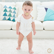 Chupeta Personalizada + Prendedor Premium Brinde - Dourada - Ama Mamma