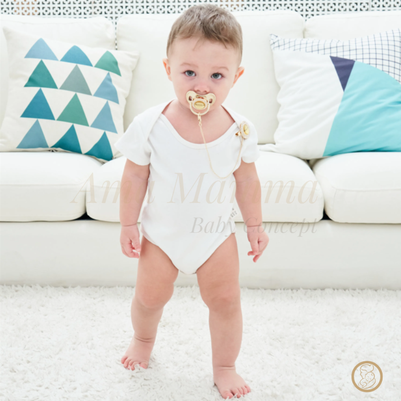 Chupeta Personalizada + Prendedor Premium Brinde - Dourada - Ama Mamma