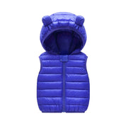 Colete de Inverno Infantil Com Capuz e Zíper - Ama Mamma