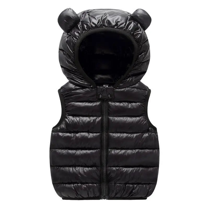 Colete de Inverno Infantil Com Capuz e Zíper - Ama Mamma
