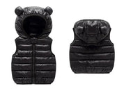Colete de Inverno Infantil Com Capuz e Zíper - Ama Mamma