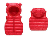 Colete de Inverno Infantil Com Capuz e Zíper - Ama Mamma