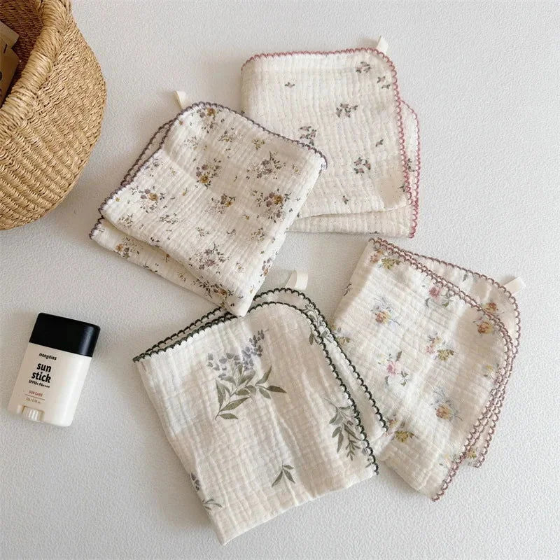 Conjunto de Panos de Boca para Bebê Floral 4 Peças Ama Mamma - Ama Mamma