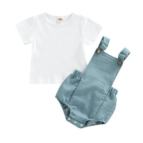 Conjunto de Verão Macacão e Camiseta Ama Mamma - Ama Mamma