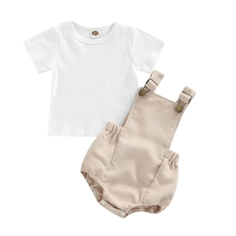 Conjunto de Verão Macacão e Camiseta Ama Mamma - Ama Mamma