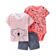 Conjunto Body Bebê Bichinhos - 3 Peças - Ama Mamma
