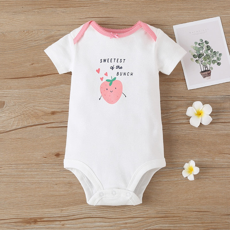 Conjunto Body Bebê Moranguinho - 3 Peças - Ama Mamma