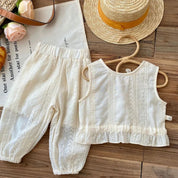 Conjunto Casual Olivia Sem Mangas Blusa e Calça Ama Mamma - Ama Mamma