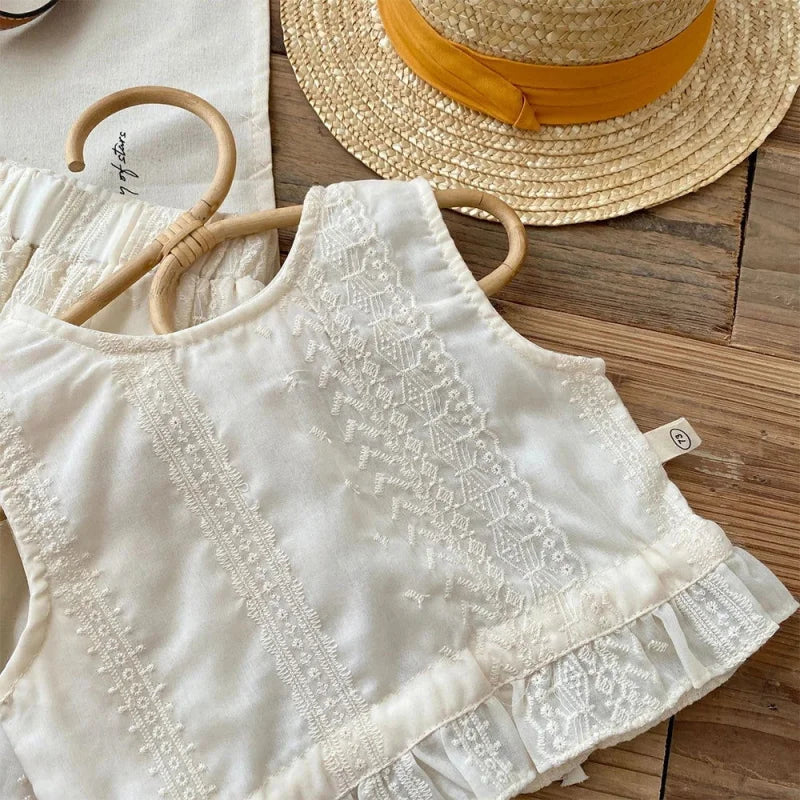 Conjunto Casual Olivia Sem Mangas Blusa e Calça Ama Mamma - Ama Mamma