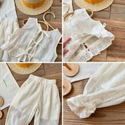 Conjunto Casual Olivia Sem Mangas Blusa e Calça Ama Mamma - Ama Mamma