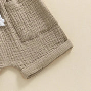 Conjunto Casual de Verão para Meninos com Estampa de Urso Ama Mamma - Ama Mamma