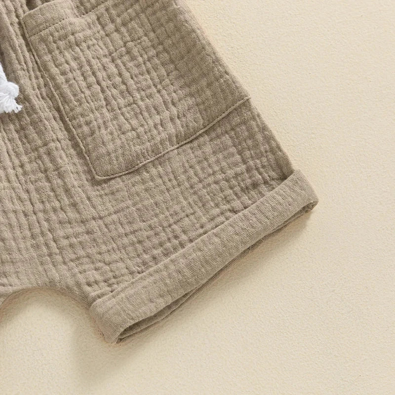 Conjunto Casual de Verão para Meninos com Estampa de Urso Ama Mamma - Ama Mamma