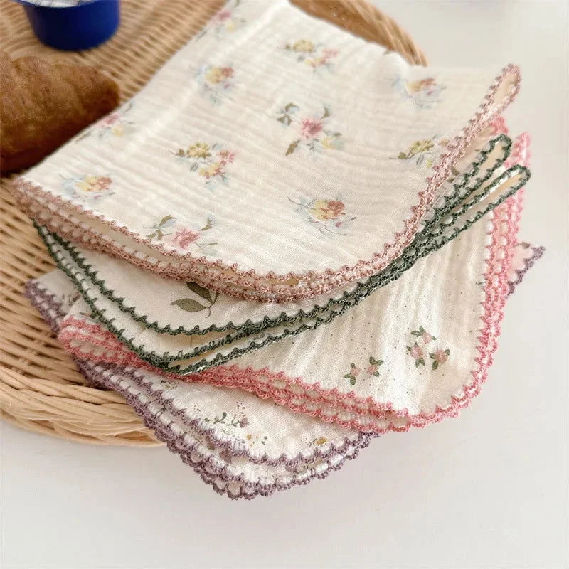 Conjunto de Panos de Boca para Bebê Floral 4 Peças Ama Mamma - Ama Mamma
