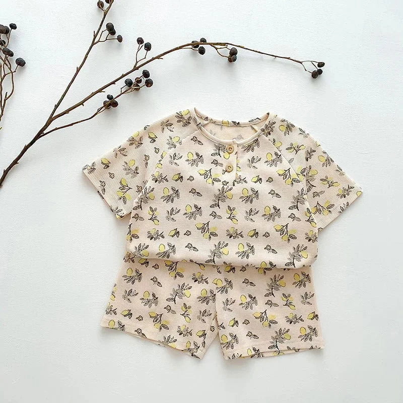 Conjunto de Pijama Elegante com T-Shirt e Short Manga Curta Ama Mamma - Ama Mamma