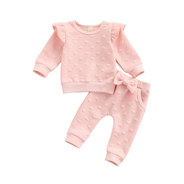 Conjunto Infantil Feminino Corações - Ama Mamma