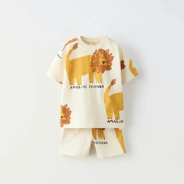 Conjunto Infantil Verão com Estampa Divertida Ama Mamma - Ama Mamma